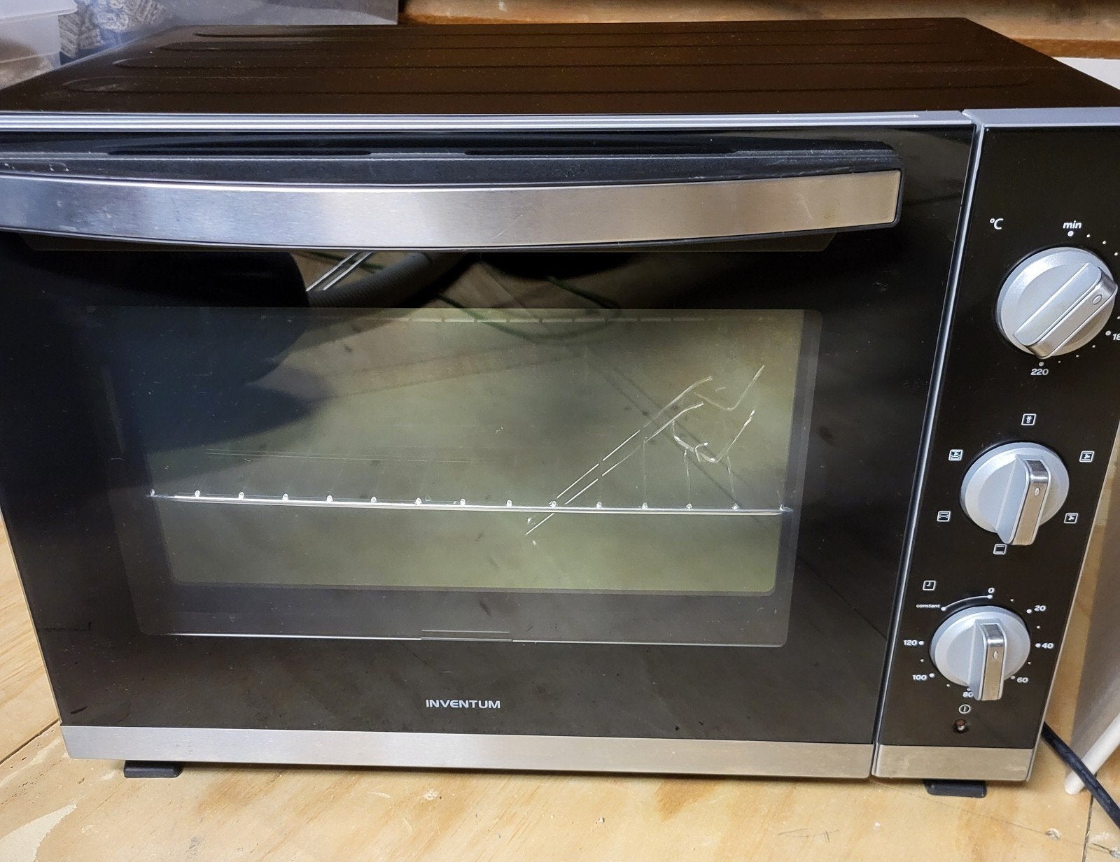 Inventum oven, Witgoed en Apparatuur, Ovens, Ophalen, Minder dan 45 cm, Gebruikt, Heteluchtoven