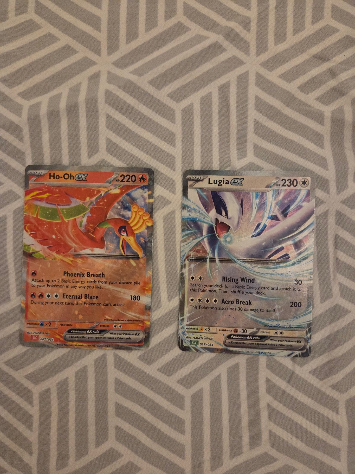 Ho-oh en Lugia EX Pokémon kaarten - MINT conditie, Ophalen of Verzenden, Zo goed als nieuw, Meerdere kaarten, Foil