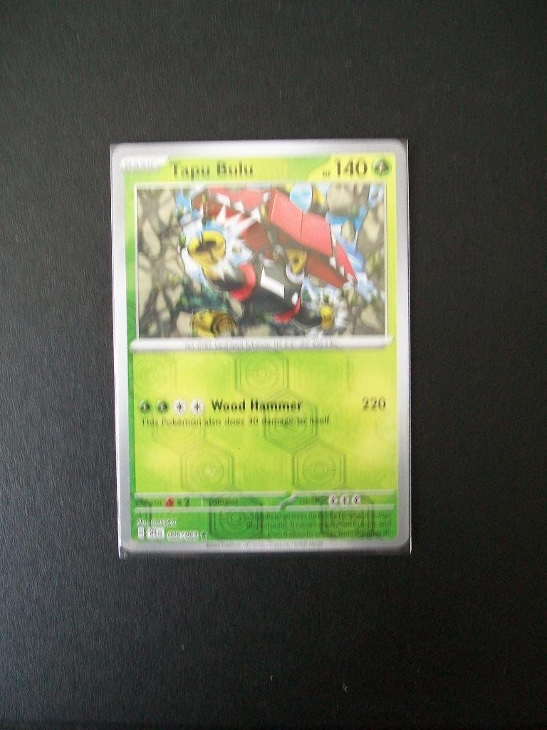 1722: Nieuwe Pokemon Kaart holofoil TAPU BULU HP 140 006/064, Verzenden, Nieuw, Losse kaart, Foil