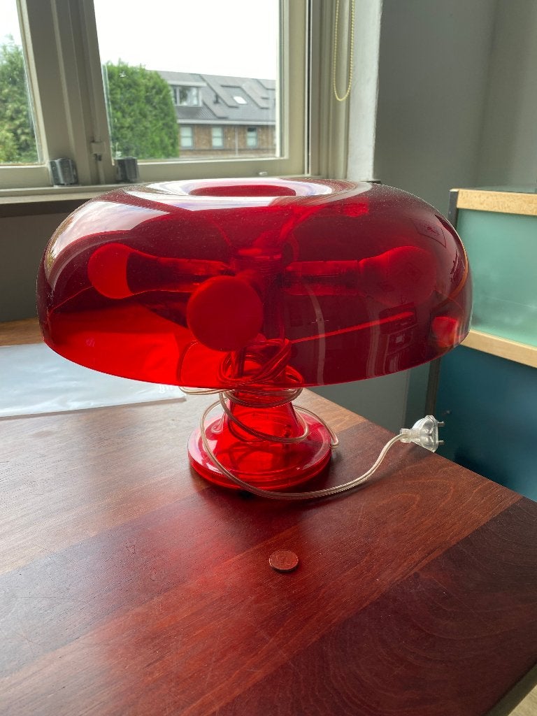 Mooie originele Artemide Nessino, Ophalen, Kunststof, Vintage, Paddenstoellamp