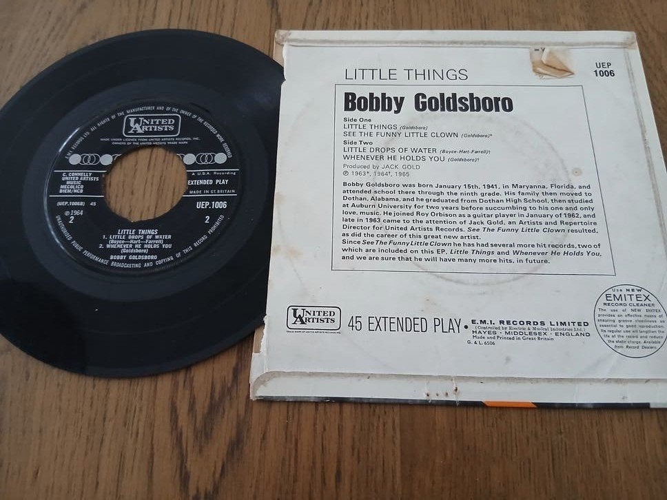 EP   BOBBY GOLDSBORO    1965, Cd's en Dvd's, Vinyl Singles, EP, Ophalen of Verzenden, EP