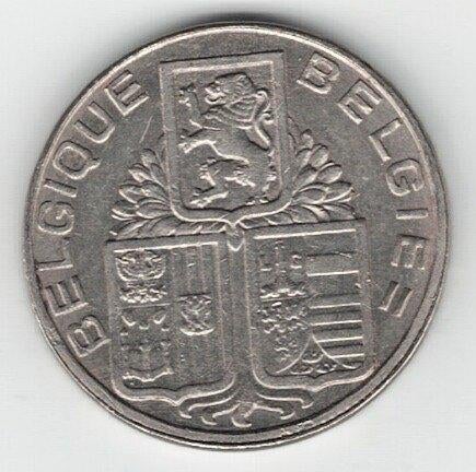 26-797 Belgie 5 franc 1938, Postzegels en Munten, Munten | België, Ophalen of Verzenden, Metaal, Losse munt