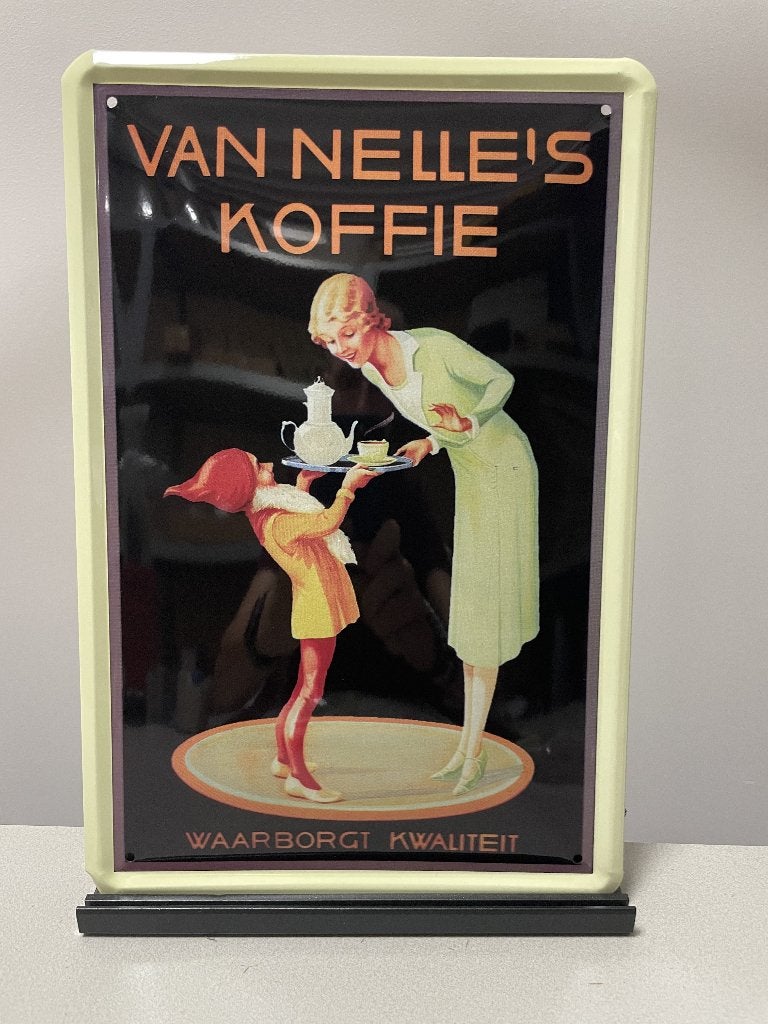 Van Nelle’s Koffie metalen reclamebord / wandbord (Old Look), Verzamelen, Www.pand50.nl, Reclamebord, Nieuw, Ophalen of Verzenden