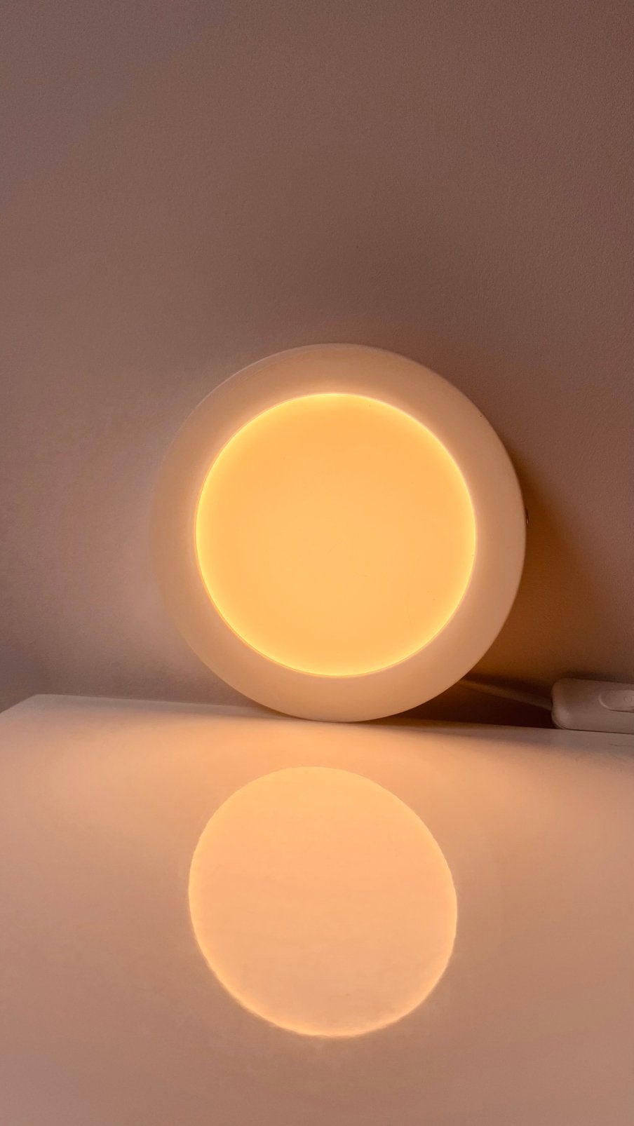 Witte led lamp ( 17 cm ), Huis en Inrichting, Lampen | Spots, Ophalen, Zo goed als nieuw