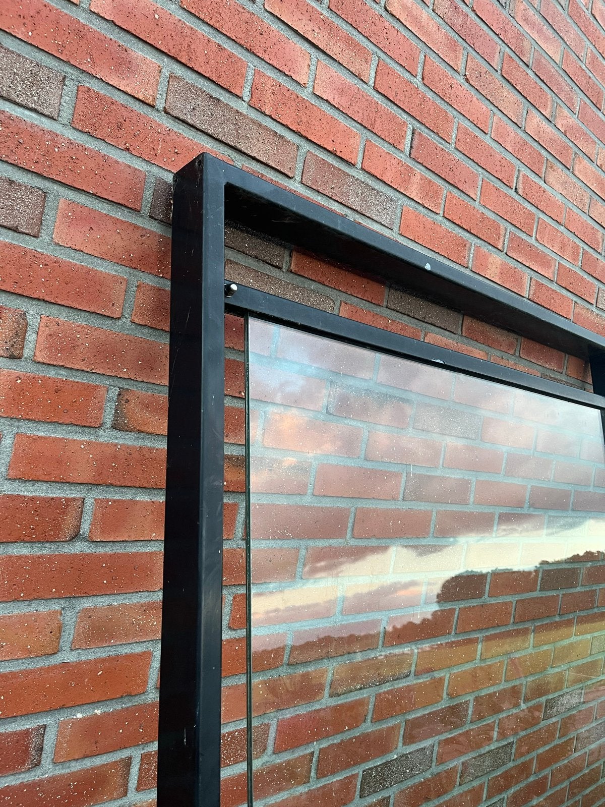 Windscherm voor buiten terras - 3.60m breed, 1.60m hoog, Tuin en Terras, Tuinschermen, Ophalen, Gebruikt, Staal, 200 cm of meer