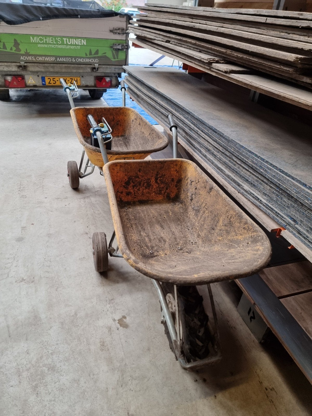 Elektrische kruiwagen - Ideaal voor tuin en bouw, Gebruikt, Tweewielig, Ophalen of Verzenden, SAR