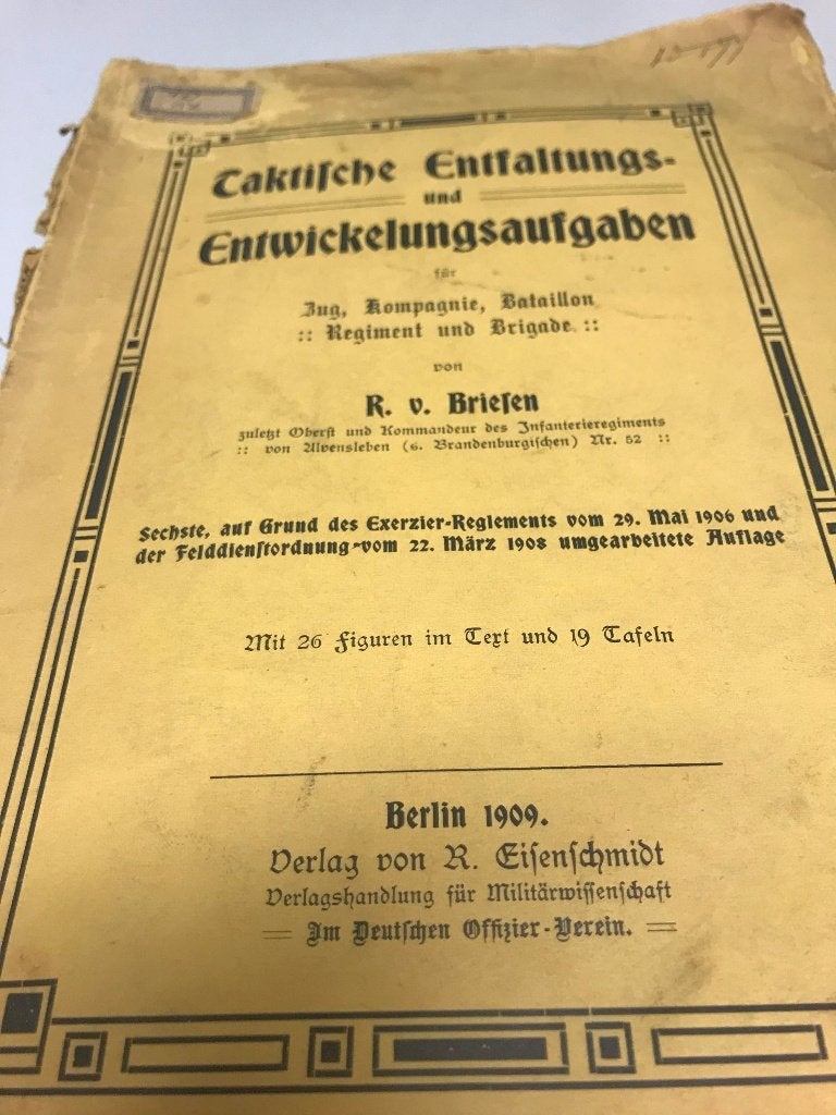 Taktische Entfaltungs und Entwickelungsaufgaben, Gelezen, Ophalen of Verzenden, Voor 1940, Algemeen