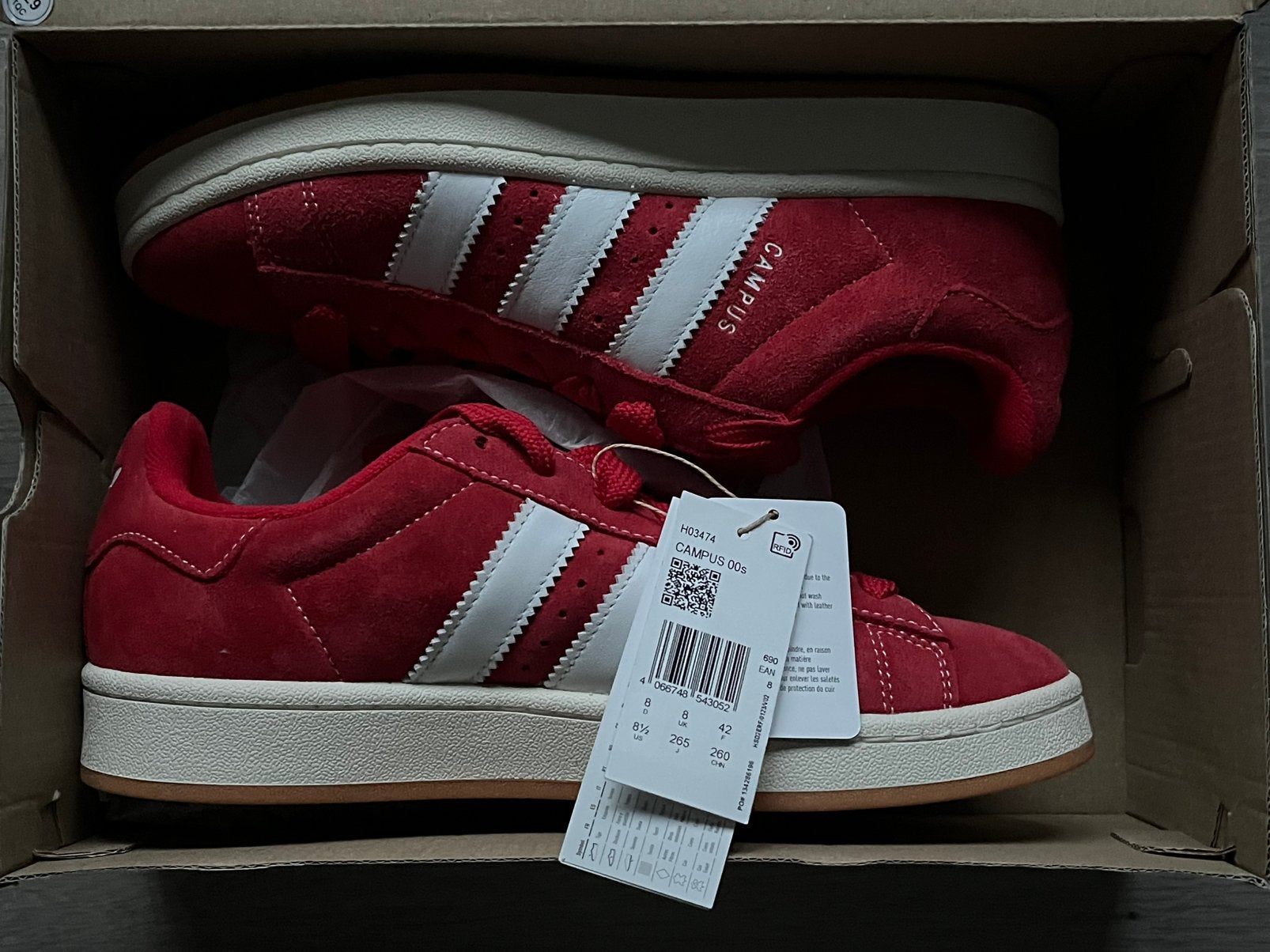 Rode adidas campus sneakers, Kleding | Dames, Schoenen, Nieuw, Ophalen of Verzenden, Sneakers of Gympen, Rood