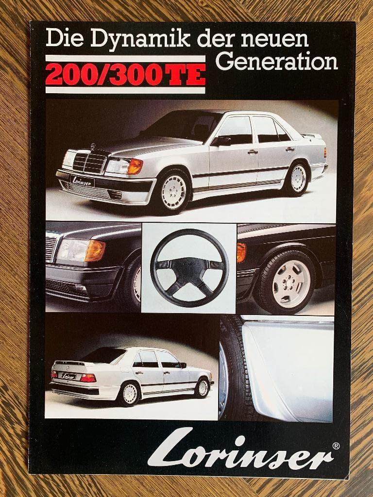 Zeldzame folder Mercedes-Benz 200/300 TE W124 Lorinser 1987, Lorinser, Zo goed als nieuw, Mercedes, Ophalen of Verzenden