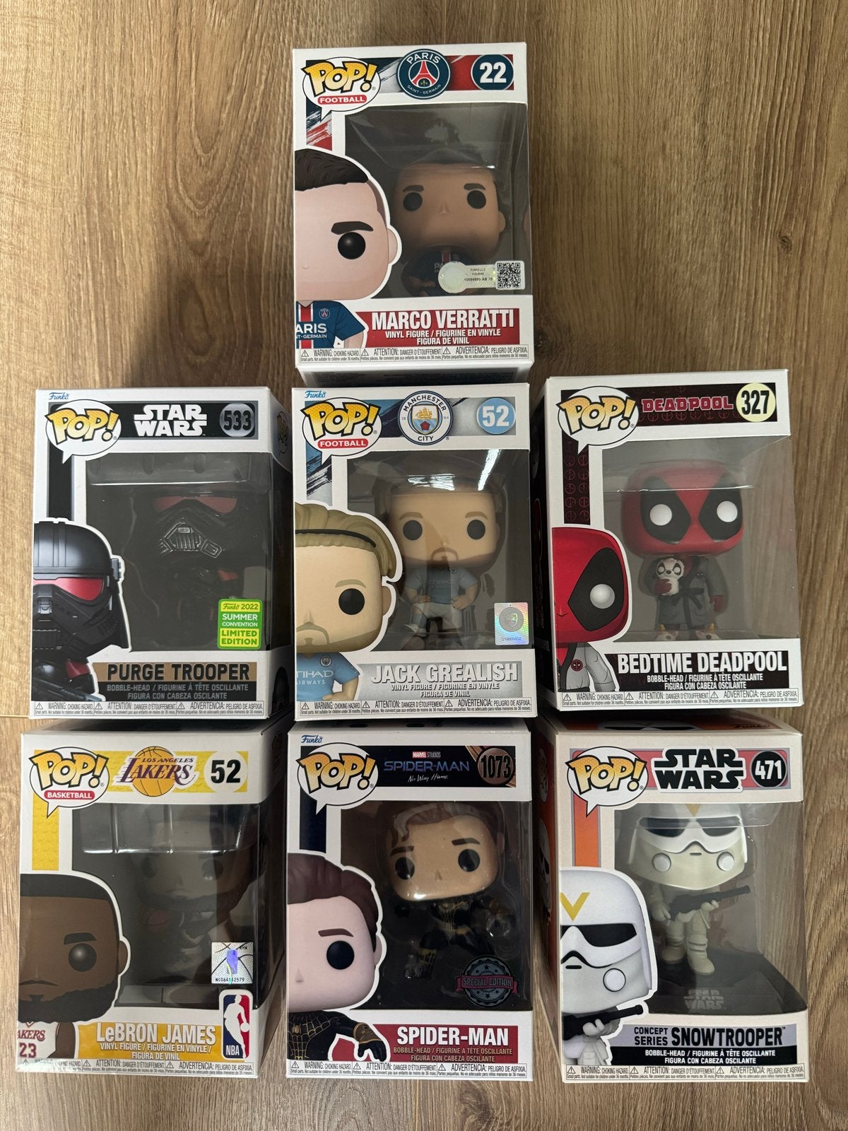 Diverse Funko Pop! Collectie - Star Wars, Marvel, NBA, Voetb, Ophalen of Verzenden, Zo goed als nieuw