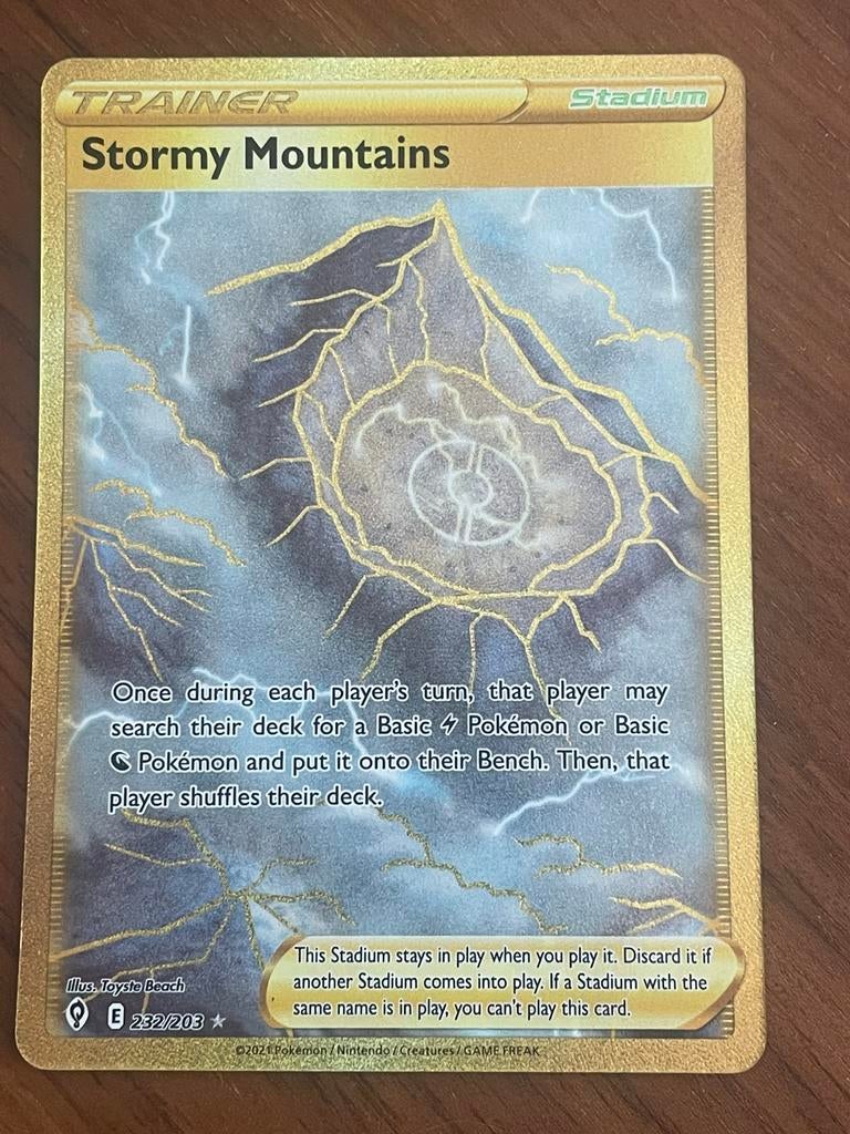 Stormy Mountians Gold Trainer 232/203, Ophalen of Verzenden, Zo goed als nieuw