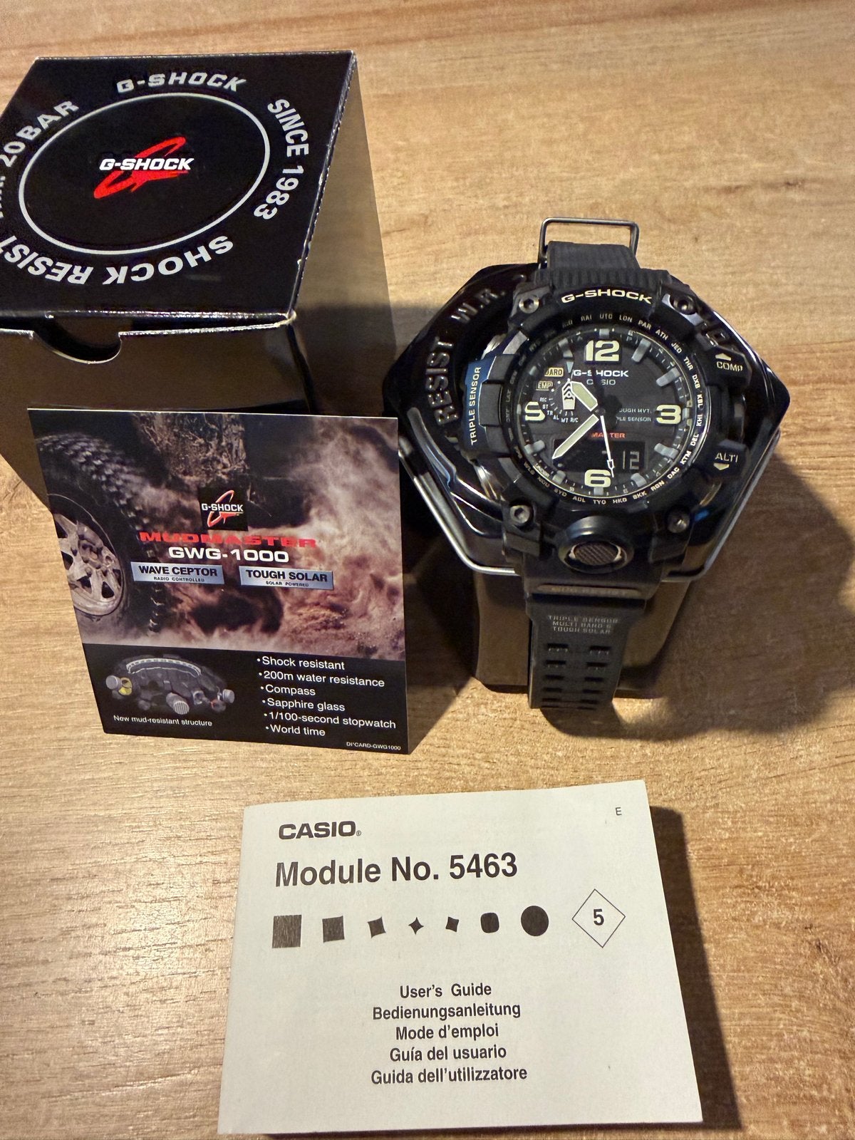 Casio Mudmaster GWG1000 - Nieuwstaat, Compleet, Ophalen of Verzenden, Nieuw