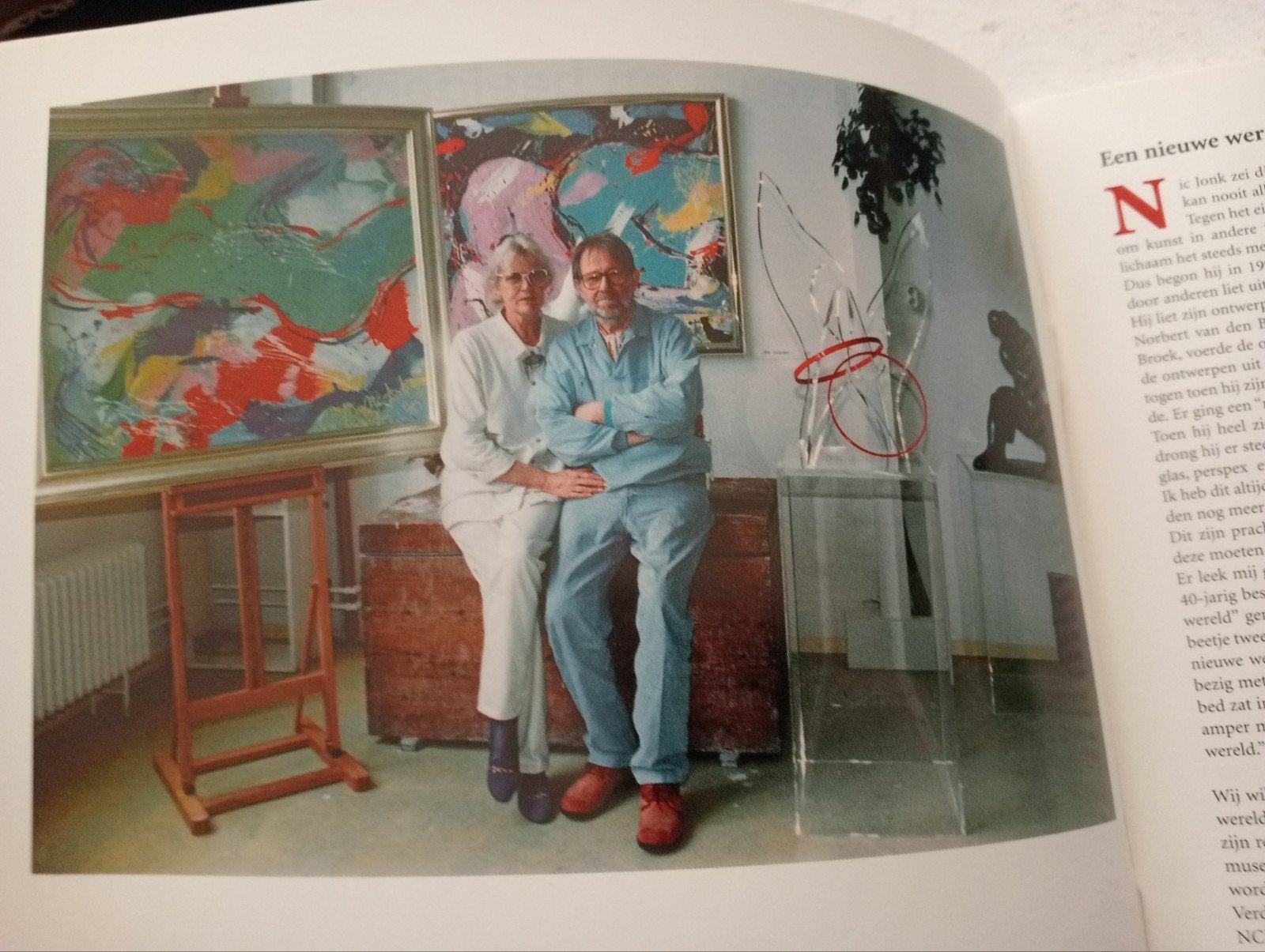 Een Nieuwe Wereld - Nic Jonk Kunstboek, Ophalen of Verzenden, Gelezen, Overige onderwerpen, Mic Jowe