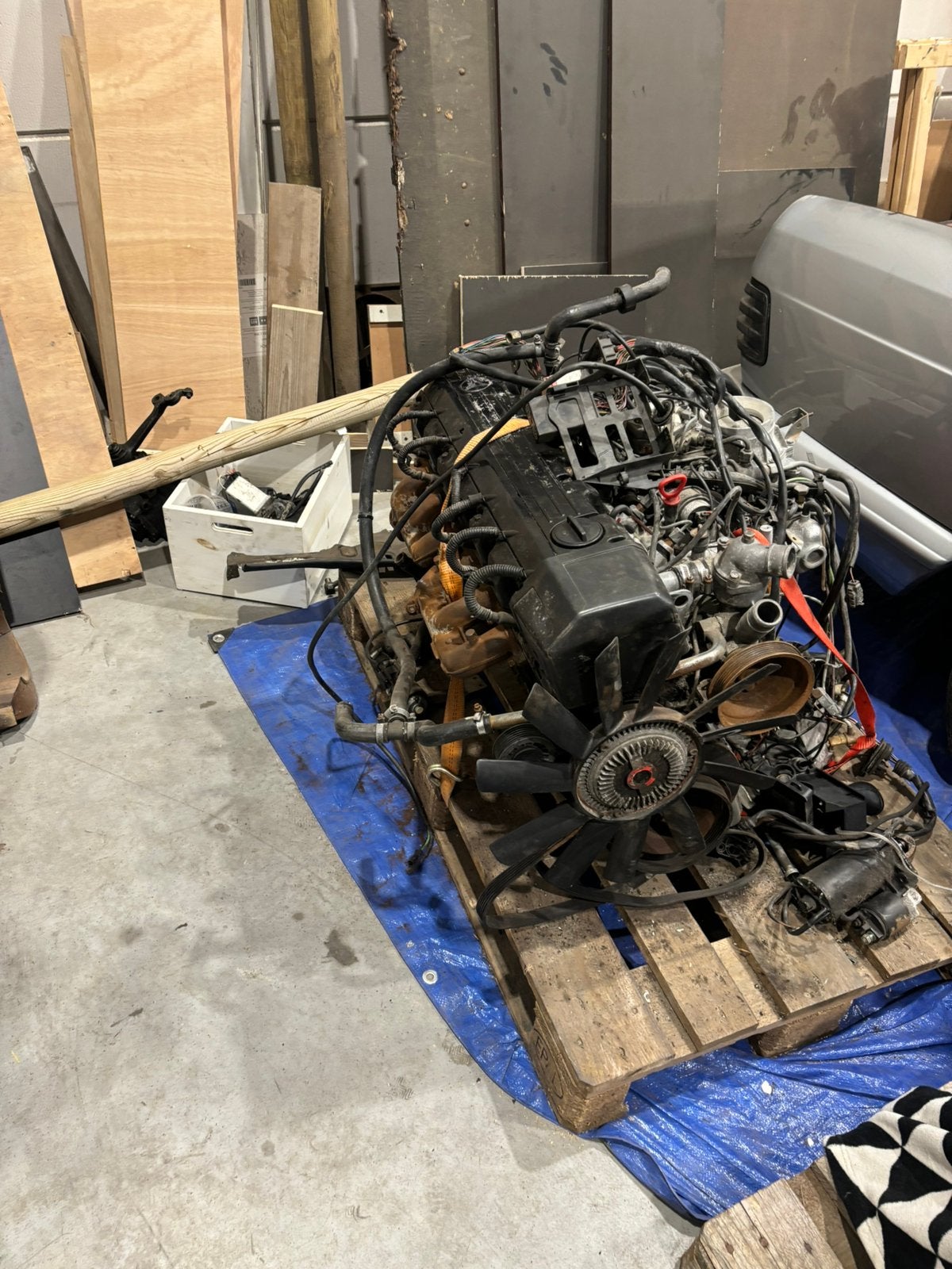 Mercedes 300 motor m103, Ophalen, Mercedes-Benz