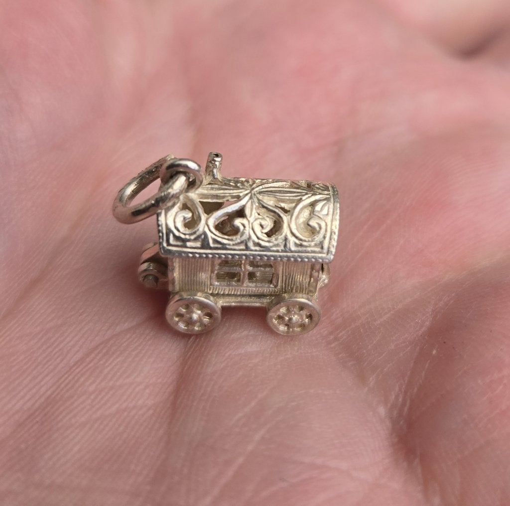 925 zilver hanger woonwagen, Overige voorstellingen, Ophalen of Verzenden, Zo goed als nieuw, Zilver