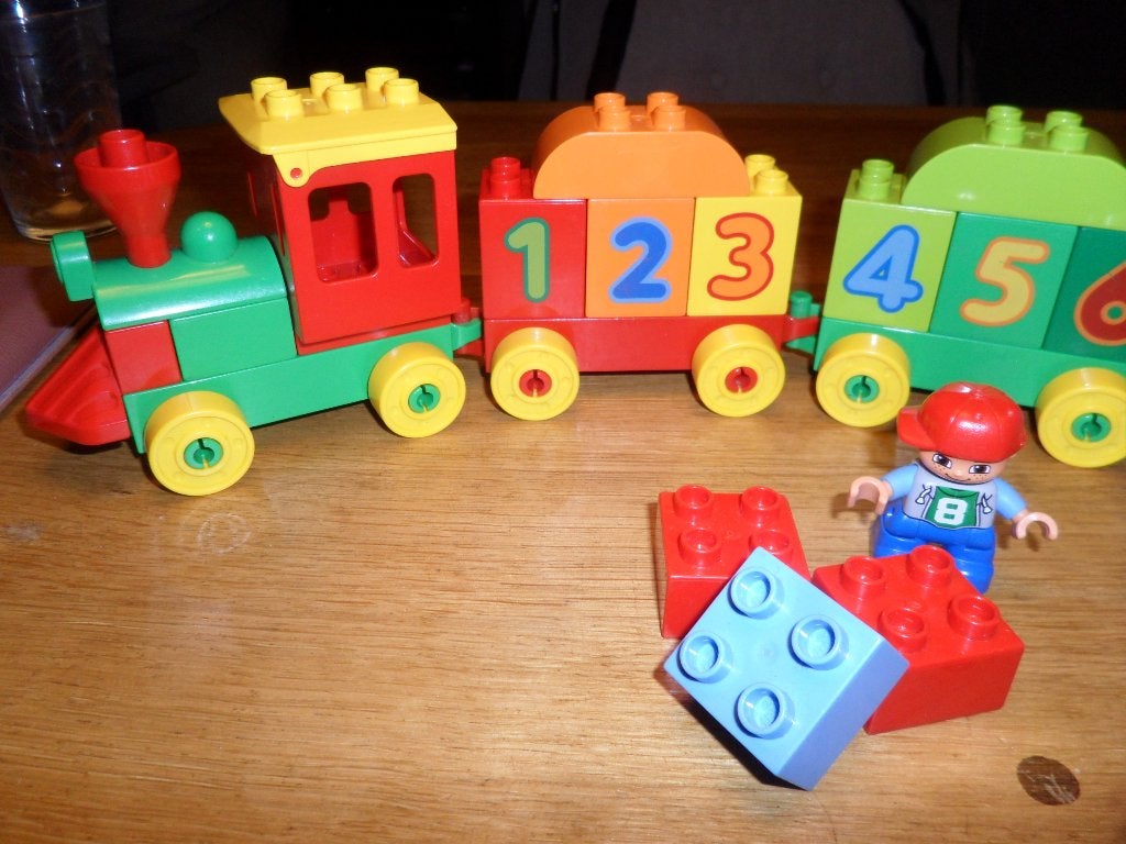 Duplo getallentrein, Ophalen of Verzenden, Zo goed als nieuw, Duplo