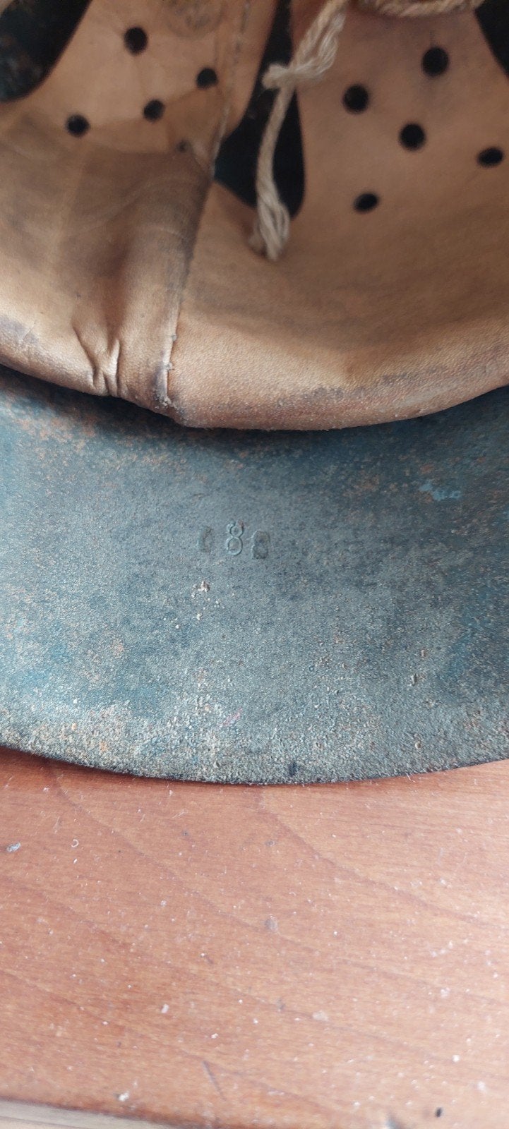 Duitse M42 helm WO2 - EF66 088, Ophalen of Verzenden, Landmacht, Duitsland, Helm of Baret