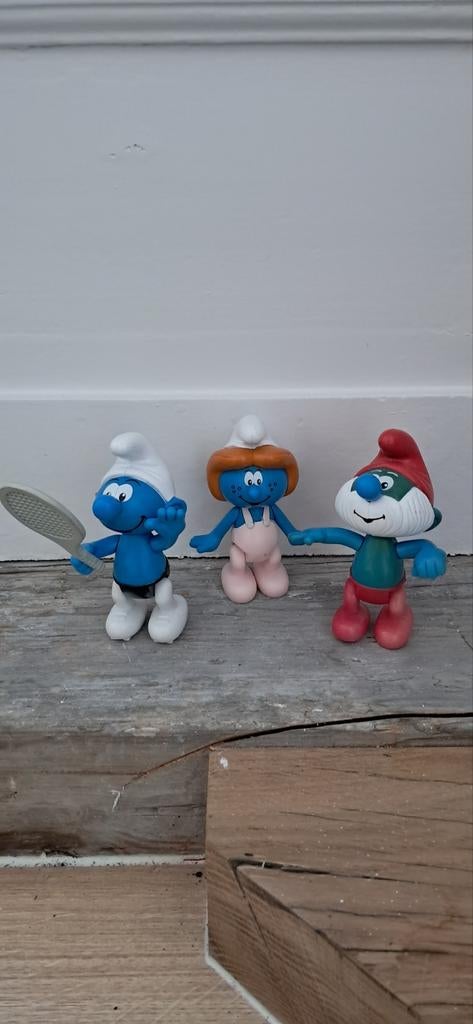 3 Smurfen McDonald's uit 2002 - Verzamelfiguren, Verzamelen, Smurfen, Ophalen of Verzenden, Gebruikt, Verschillende Smurfen, Poppetje, Figuurtje of Knuffel