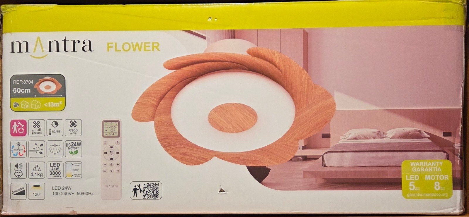 Plafondventilator met led verlichting, Ophalen, Nieuw, Overige typen