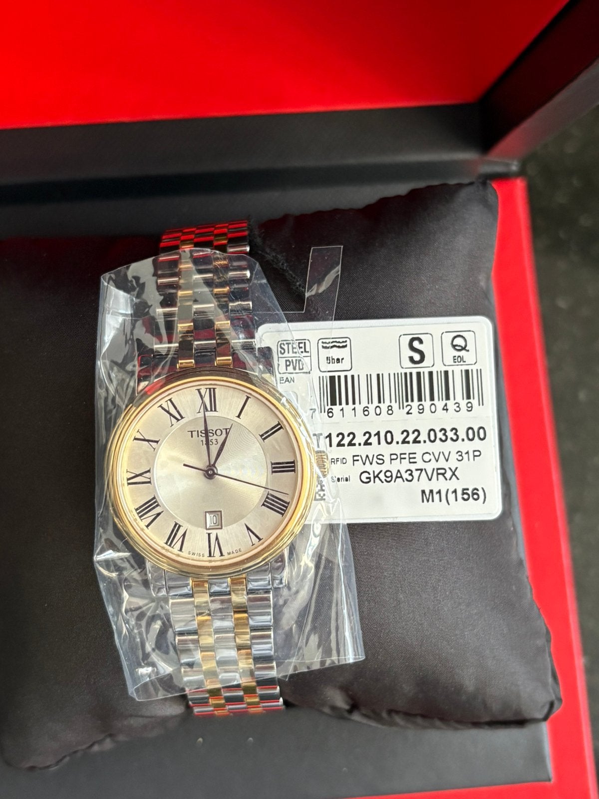 Tissot dameshorloge, Overige merken, Staal, Polshorloge, Nieuw