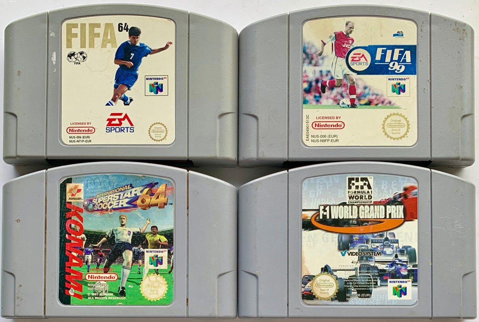 4 games voor de Nintendo 64, Gebruikt, Overige genres, 1 speler, Ophalen of Verzenden