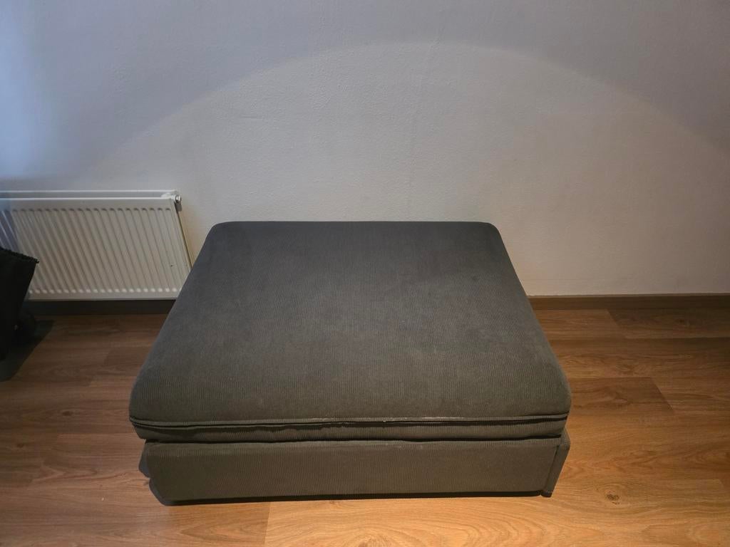 Ikea Vallentuna slaapbank donkergrijs ribstof, Huis en Inrichting, Ophalen