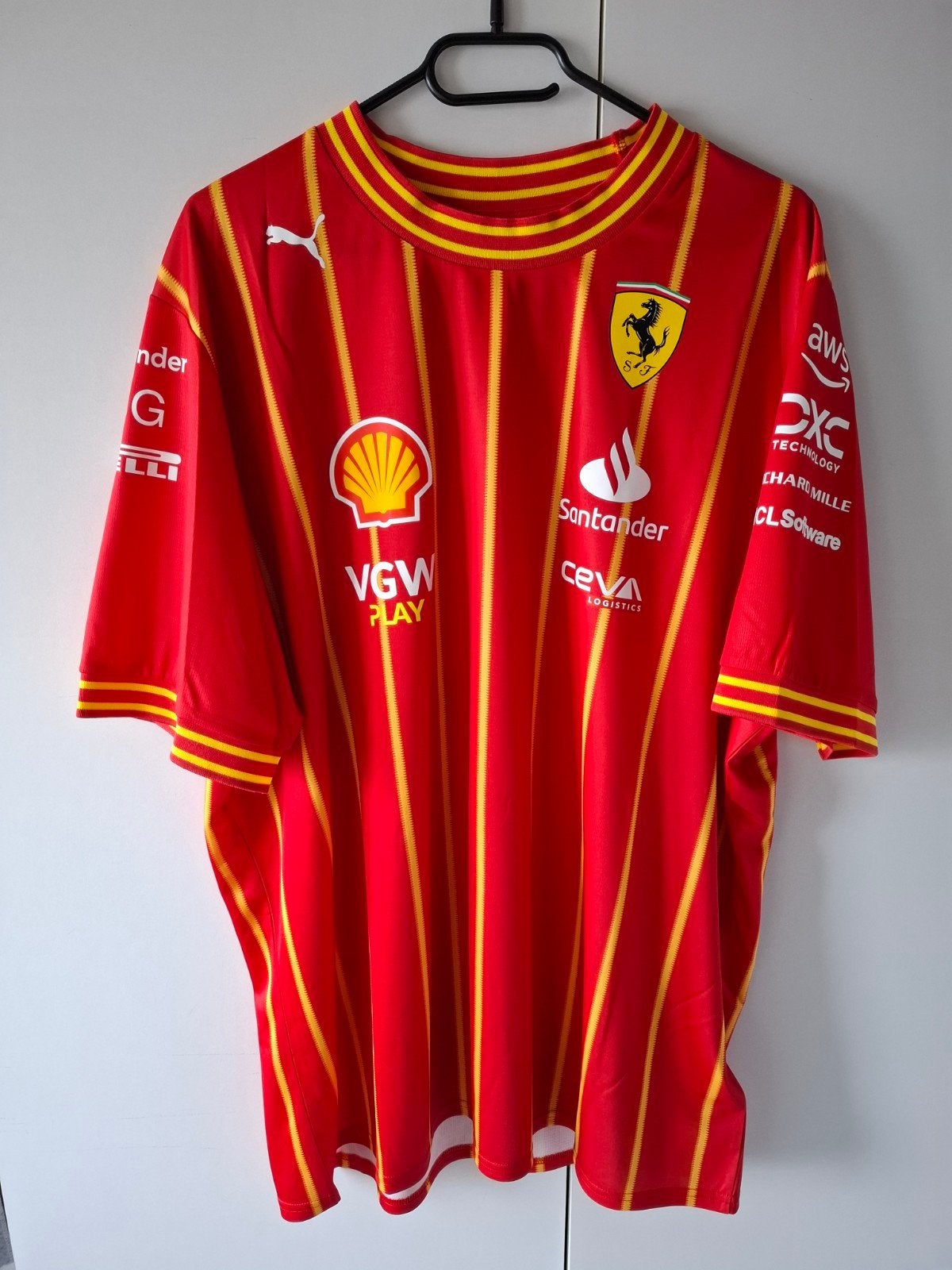 Ferrari shirt Carlos Sainz maat XXL, Ophalen of Verzenden, Zo goed als nieuw, Formule 1