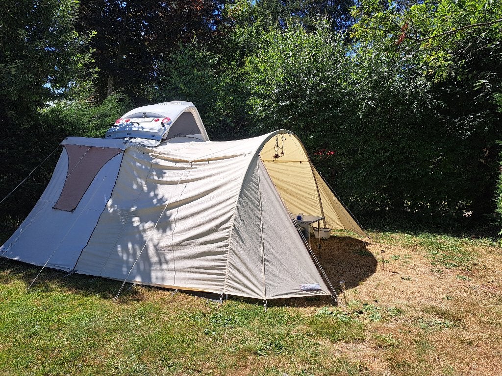 Teardrop caravan de Wind, Caravans en Kamperen, Overige merken, Tot en met 2, Lengtebed, Reservewiel