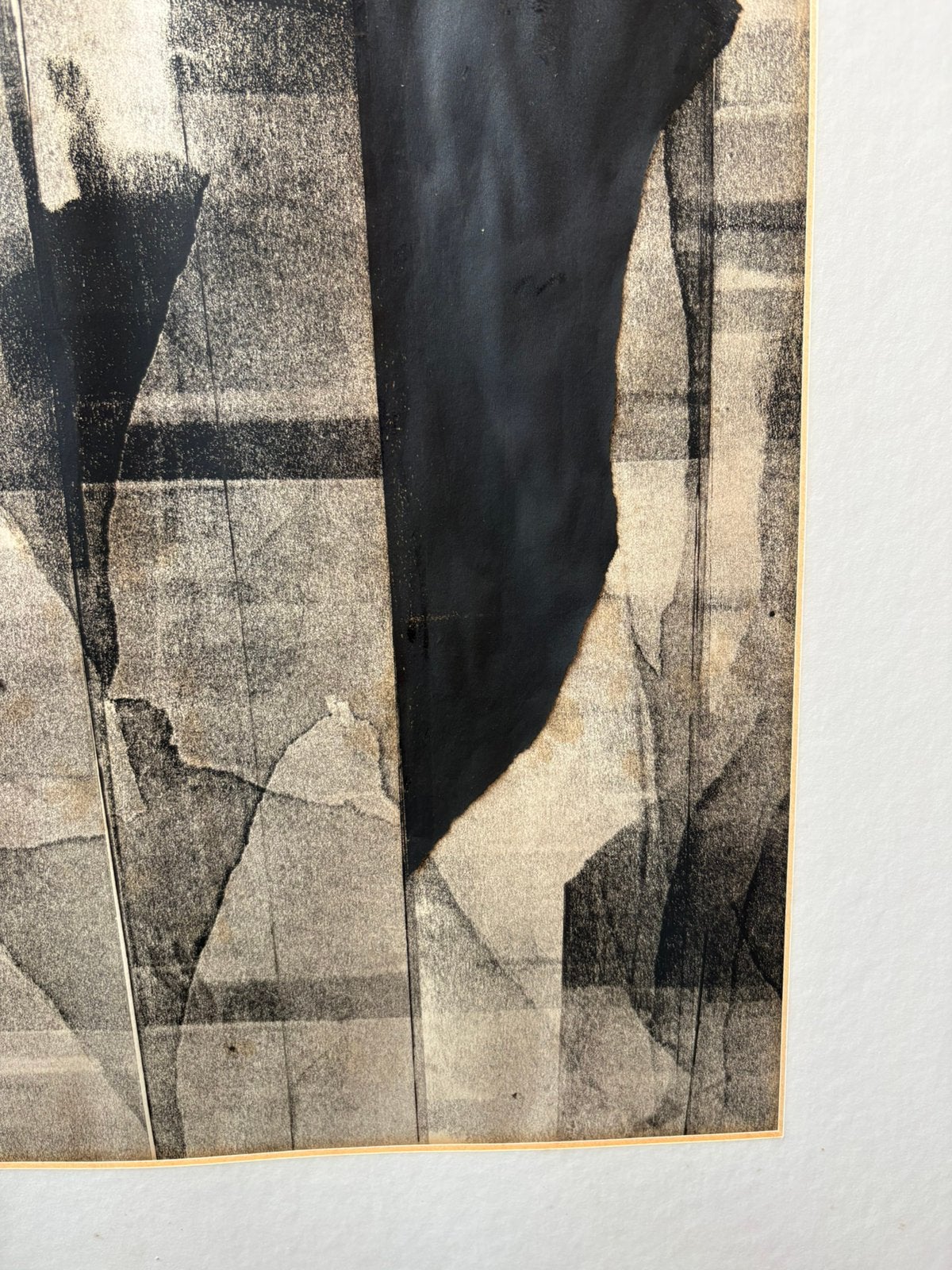 Vintage abstract artwork ets |, Ophalen of Verzenden