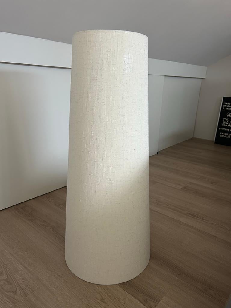 HKliving Cone XL Lampenkap Linnen Crème, Huis en Inrichting, Lampen | Lampenkappen, Ophalen of Verzenden, Zo goed als nieuw, Crème