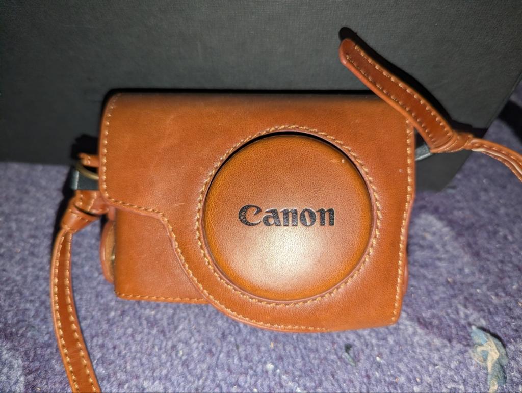 Leren hoesje voor Canon S90/S95/S100, Ophalen of Verzenden, Gebruikt, Overige typen, Canon