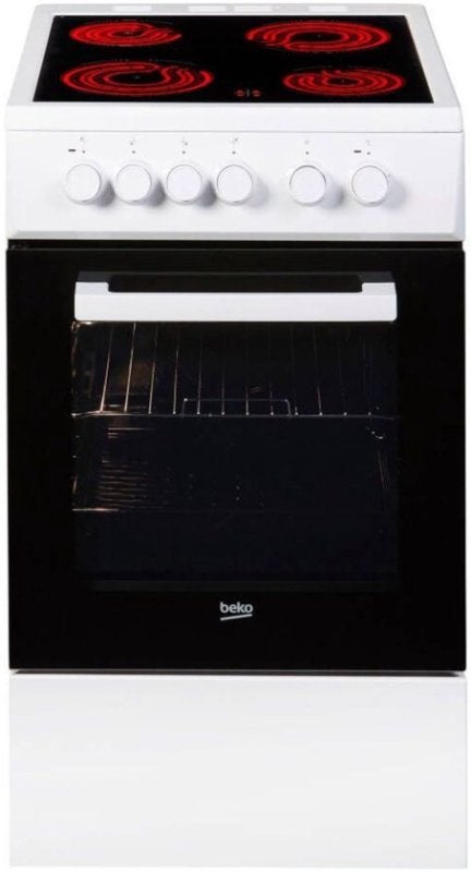 Beko keramisch fornuis FSS57000GW - Wit/Zwart, Witgoed en Apparatuur, Beko Nederland B.V., Klantenservice@beko.nl, Nieuwe Hemweg 6-7, 1013 BG Amsterdam