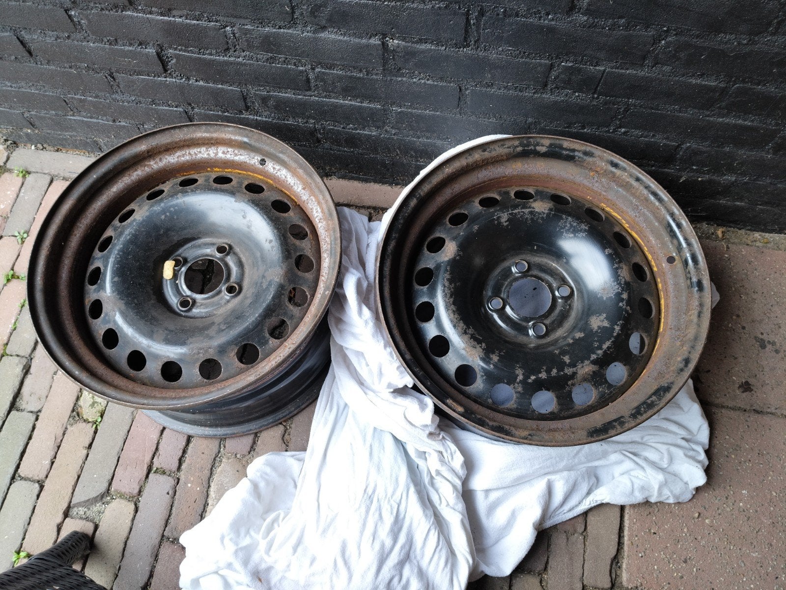 2x Verbreed staal 4x100 8,5J 16inch origineel et40, Ophalen