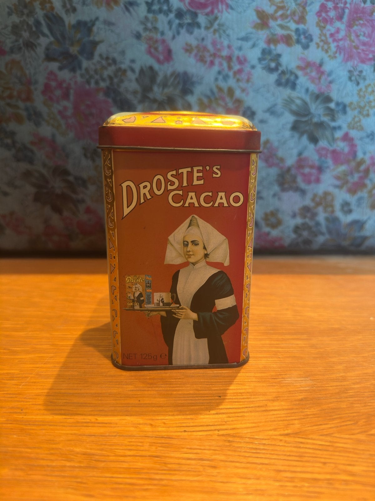 Vintage Droste Cacao Blik - Klein Formaat, Verzamelen, Ophalen of Verzenden, Gebruikt, Overige, Droste