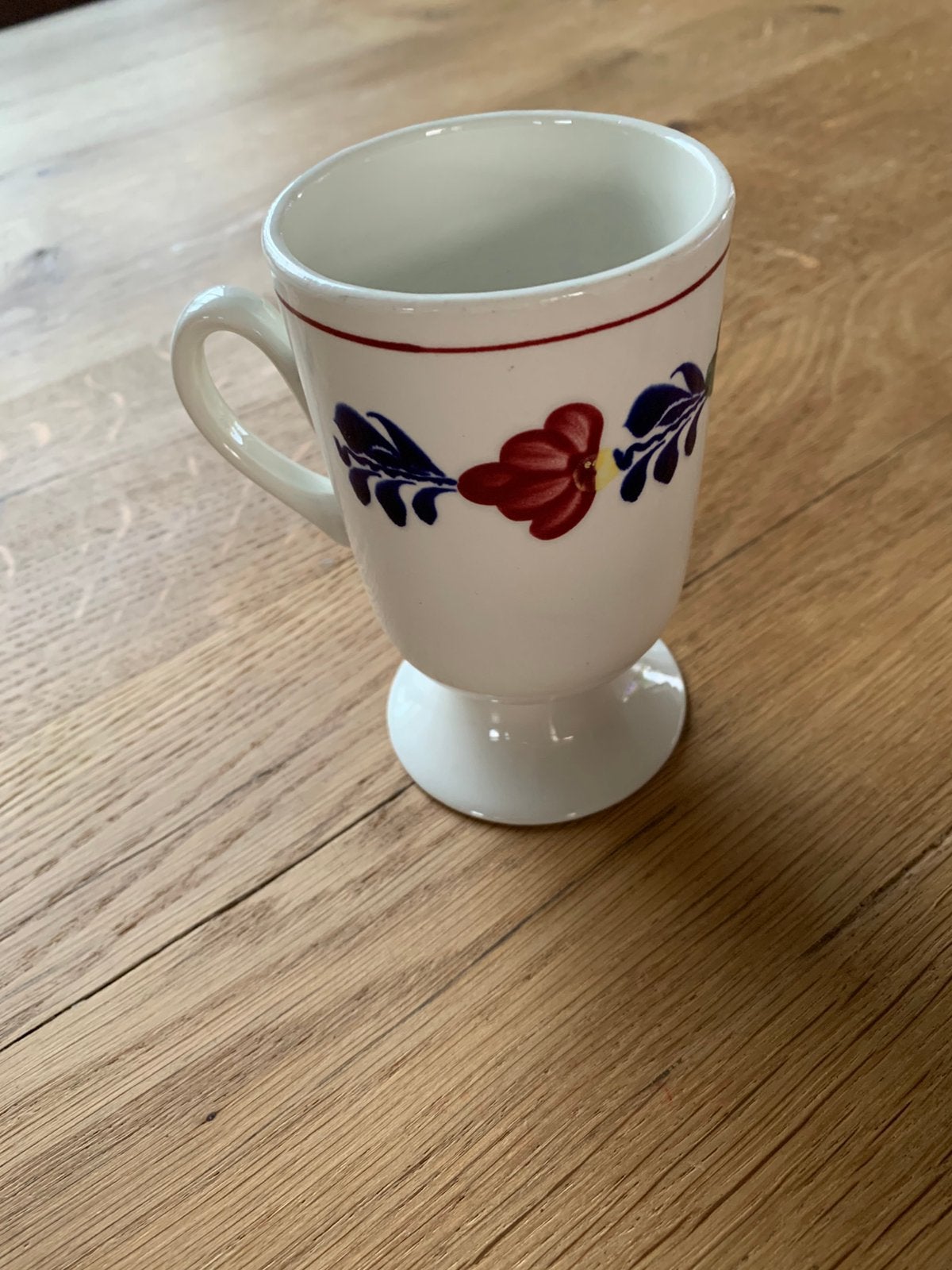 Mok met oor, Boerenbont, Gebruikt, Landelijk/Boerenbont, Ophalen of Verzenden, Royal Boch