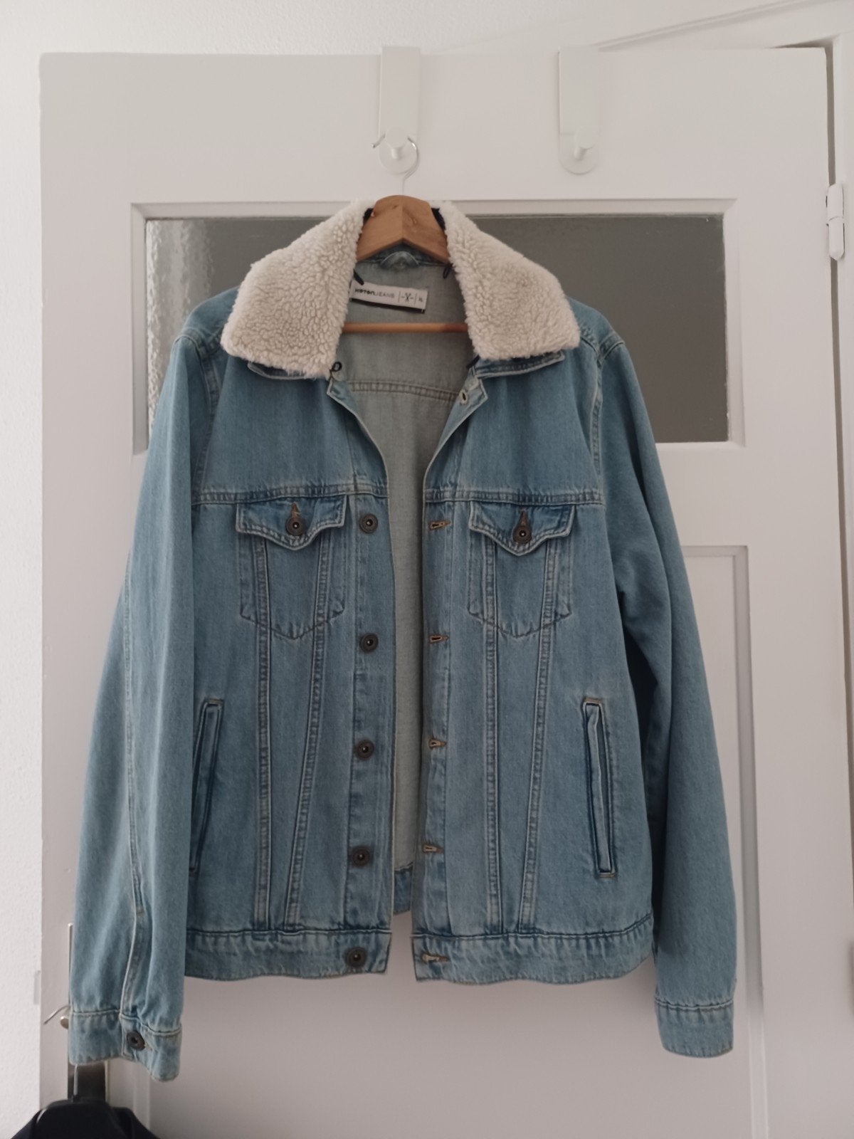 Heren spijker jas, Ophalen of Verzenden, Zo goed als nieuw, Blauw