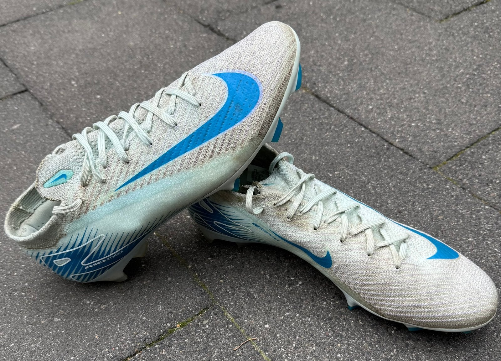 Nike Mercurial Superfly 10 Elite Lichtblauw Maat 45, Ophalen, Gebruikt, Maat XS of kleiner, Schoenen
