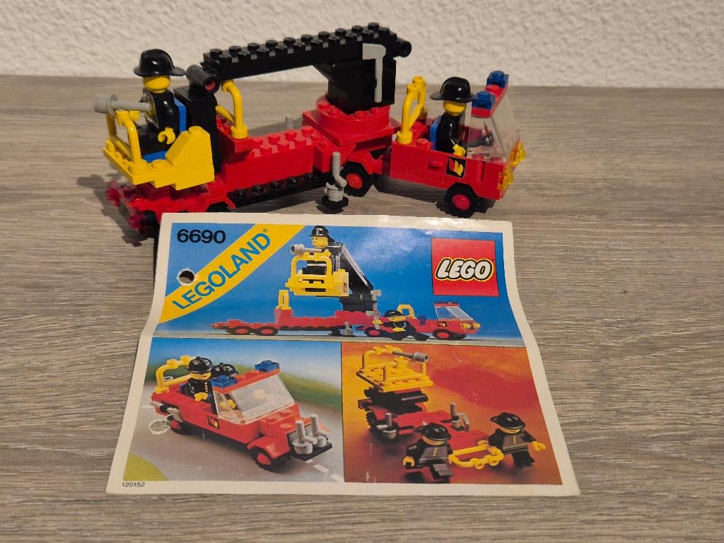 Lego Brandweer Set (set 6690, set 6685 & set 6611), Gebruikt, Overige thema's, Lego, Ophalen of Verzenden