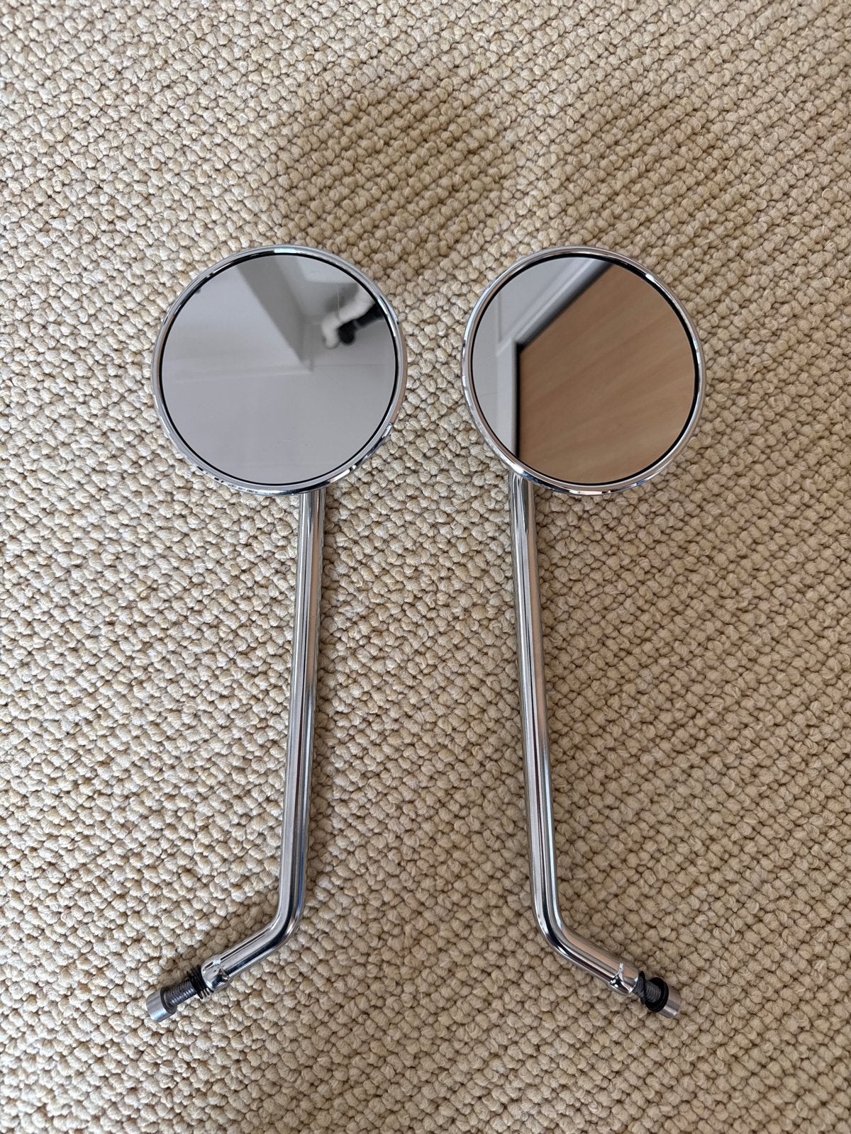 Set chromen motorfiets spiegels Triumph Bonneville 120, Ophalen of Verzenden, Nieuw