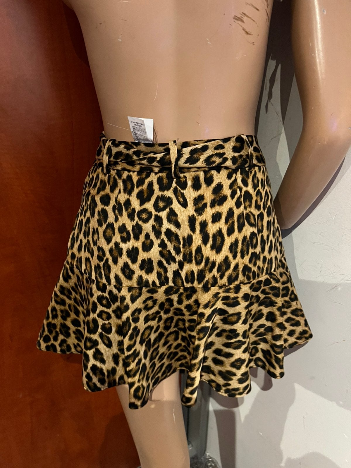 ZARA broekje met ceintuur maat s ZGAN, Maat 38/40 (M), Meerkleurig, Zara, G