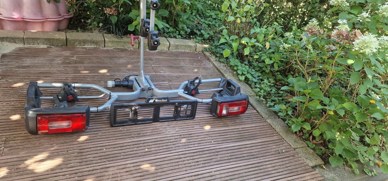 Mooie fietsendrager voor 2 fietsen, 7 en 13-polig, Ophalen, 2 fietsen, Gebruikt, Trekhaakdrager