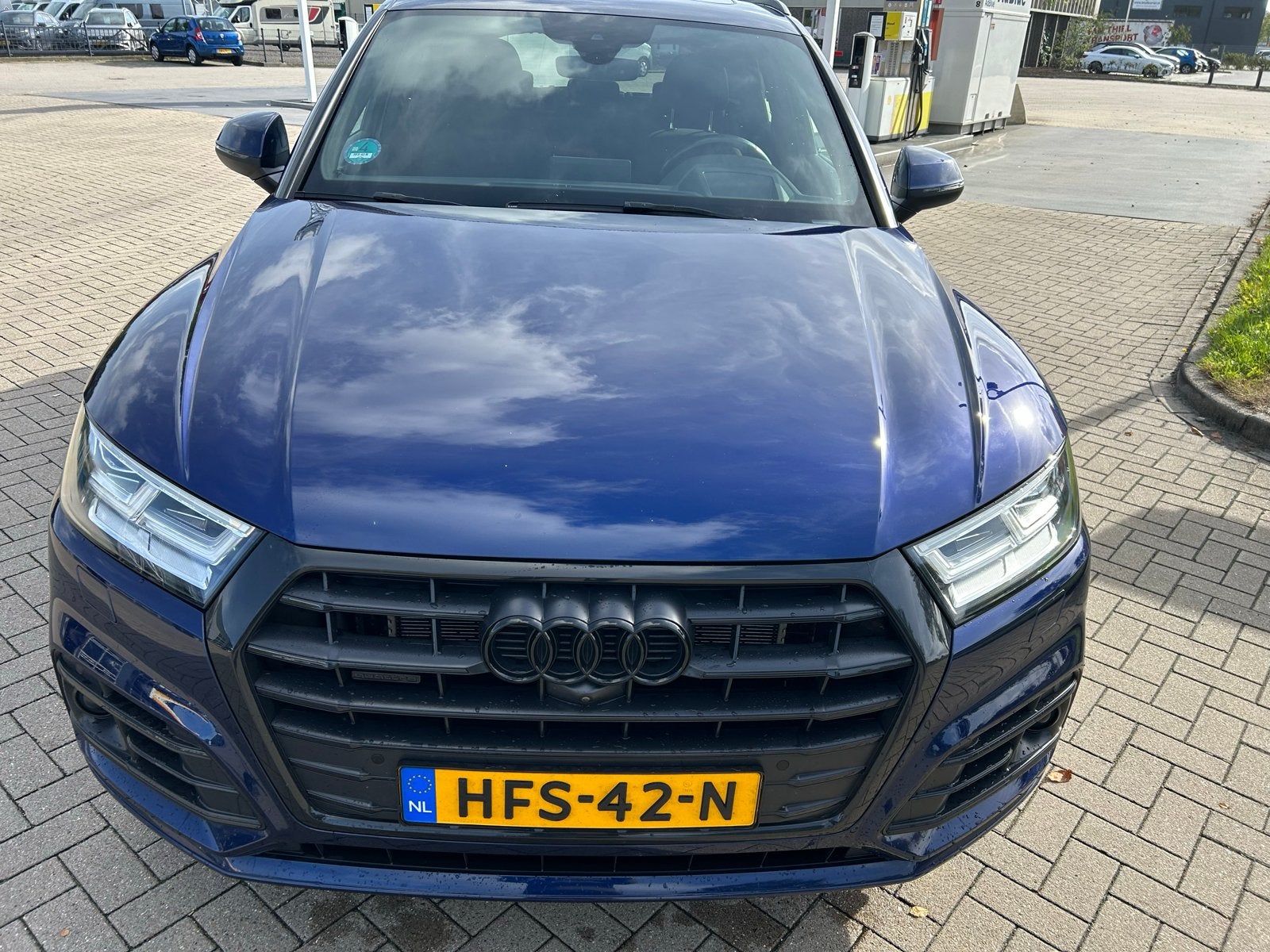 Audi Q5 50 Tfsi e S line , Quattro 299pk S Tronic 2020 Blauw, Auto's, Automaat, Dealer onderhouden, 2005 kg, 4 cilinders