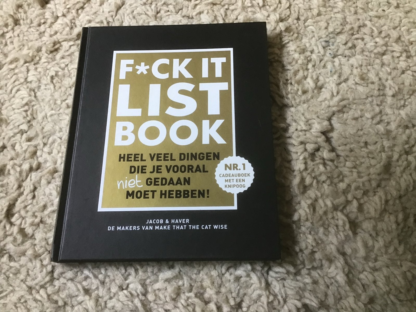 F*ck It List Book - Cadeauboek met knipoog opbr giro 555, Ophalen of Verzenden, Zo goed als nieuw