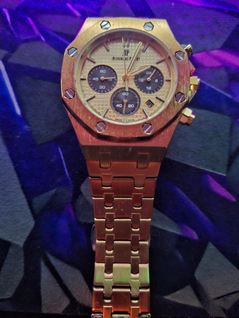 Audemars Piguet Royal Oak Chronograaf Roségoud, Overige merken, Gebruikt, Polshorloge, Ophalen of Verzenden