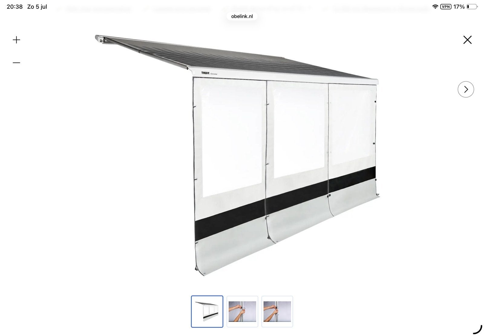 Thule Rain Blocker zijwanden en voorwand, Ophalen, Zo goed als nieuw, Thule