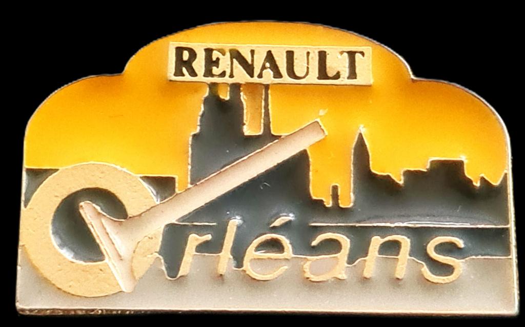 Renault Orleans pin- geel-zwart, Verzenden, Nieuw, Transport, Speldje of Pin