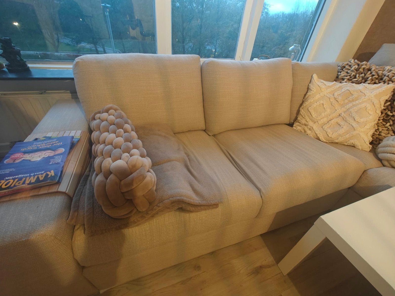Foto 6 van IKEA Vimle hoekbank / U bank beige met chaise longue