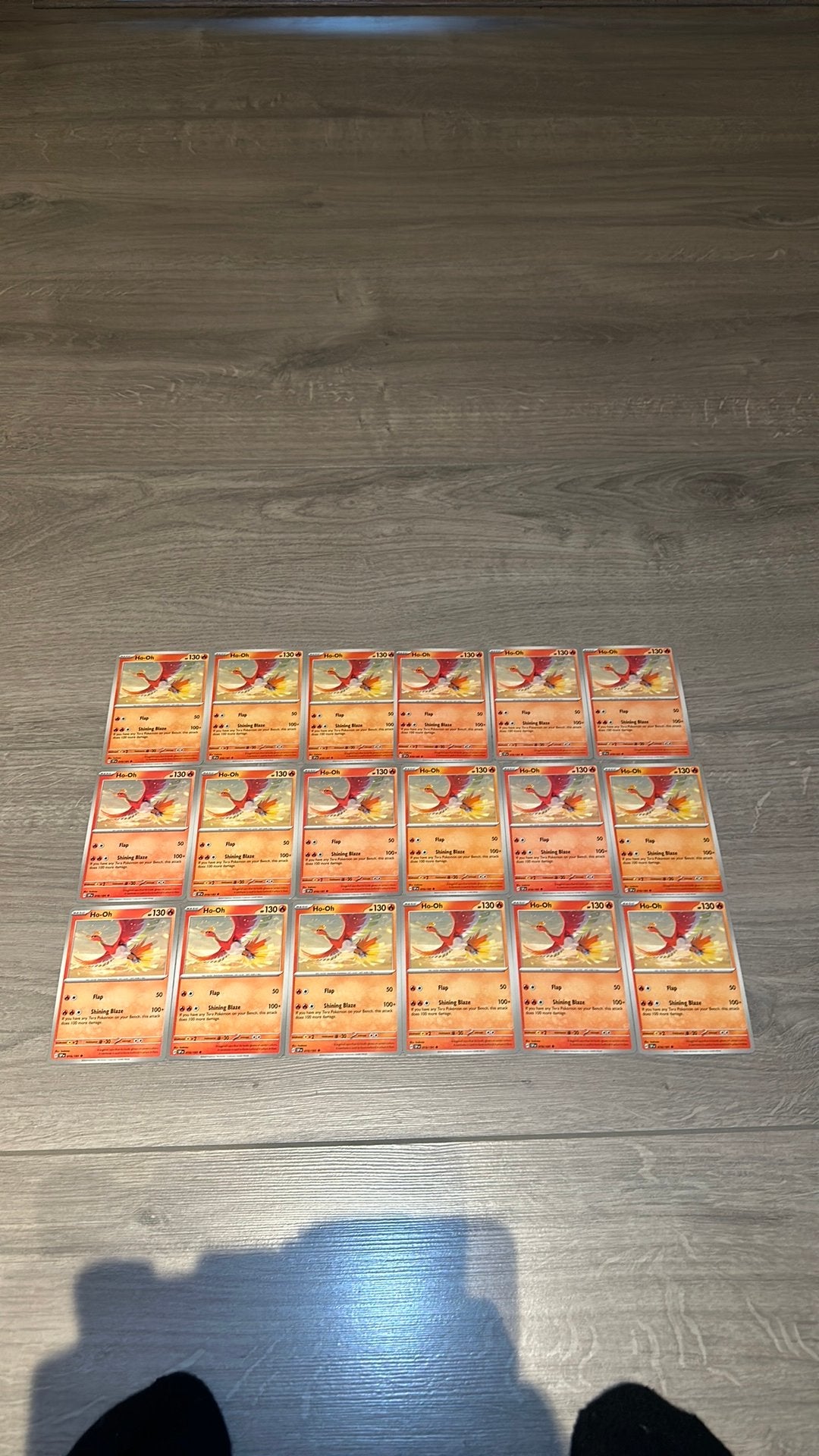 18x pokemon kaart - Ho-Oh, Ophalen of Verzenden, Zo goed als nieuw