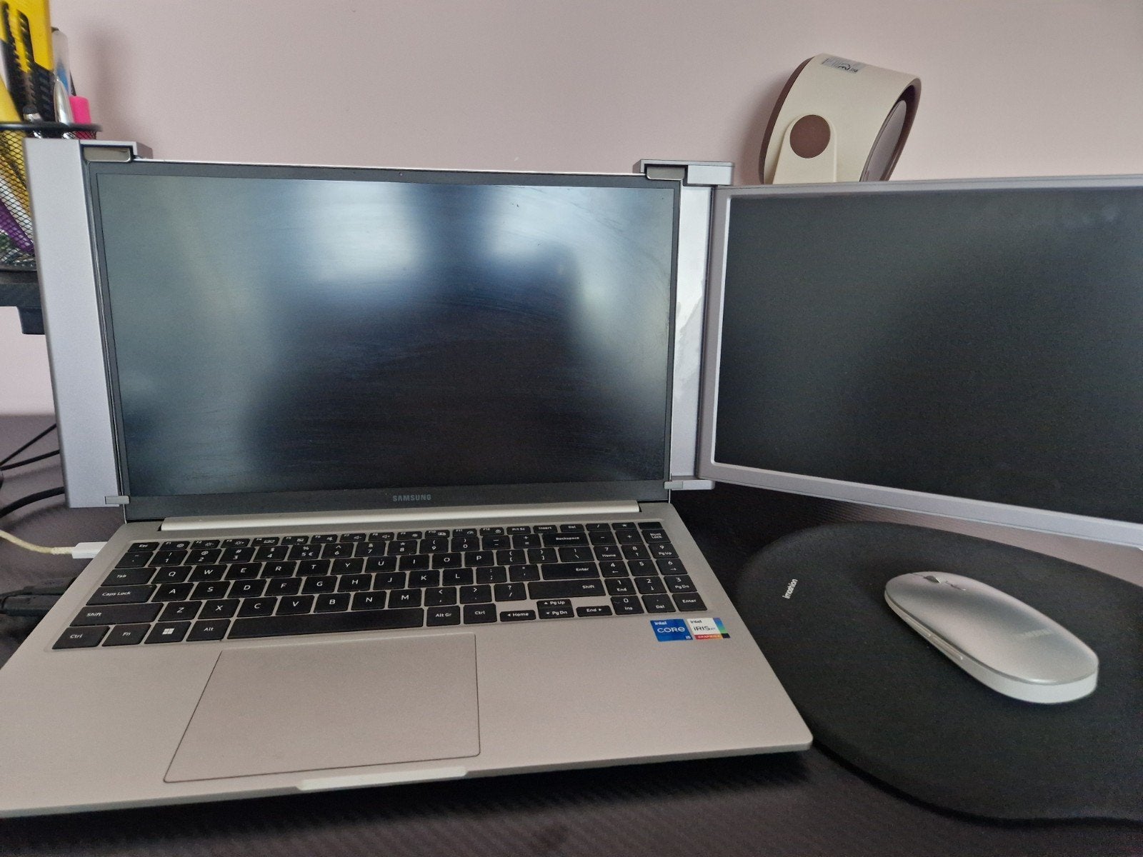Samsung galaxy book 2 + extra scherm + laptop tas, Computers en Software, Ophalen of Verzenden, Gebruikt