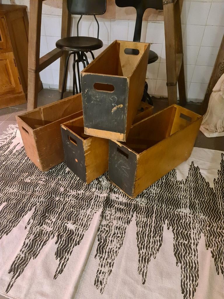 Vintage originele bruynzeel potloden bakken €45 per stuk, Huis en Inrichting, Ophalen, Minder dan 50 cm, 50 tot 100 cm, .